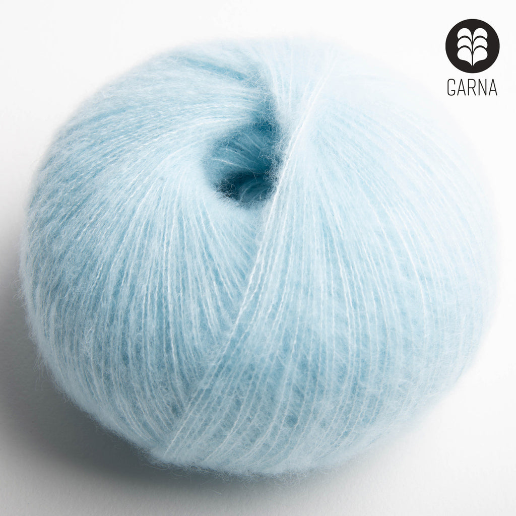 Strikkekit: Eventyrsjal fra GARNA – Ren Cashmere & Silke