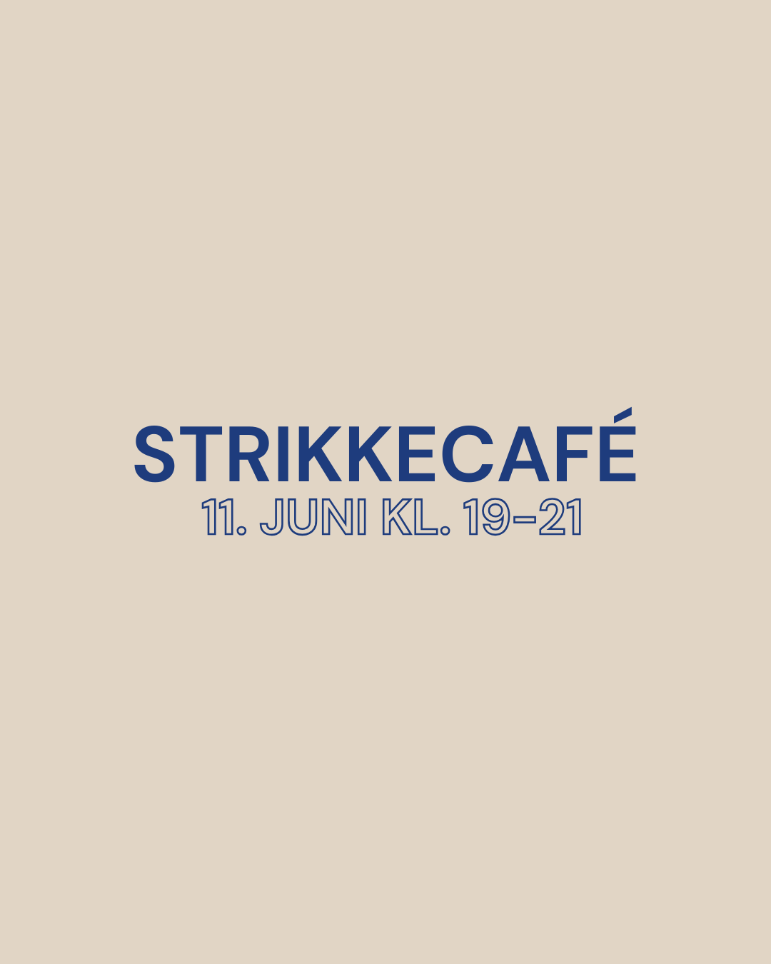 Strikkecafé - 11/6 kl. 19-21