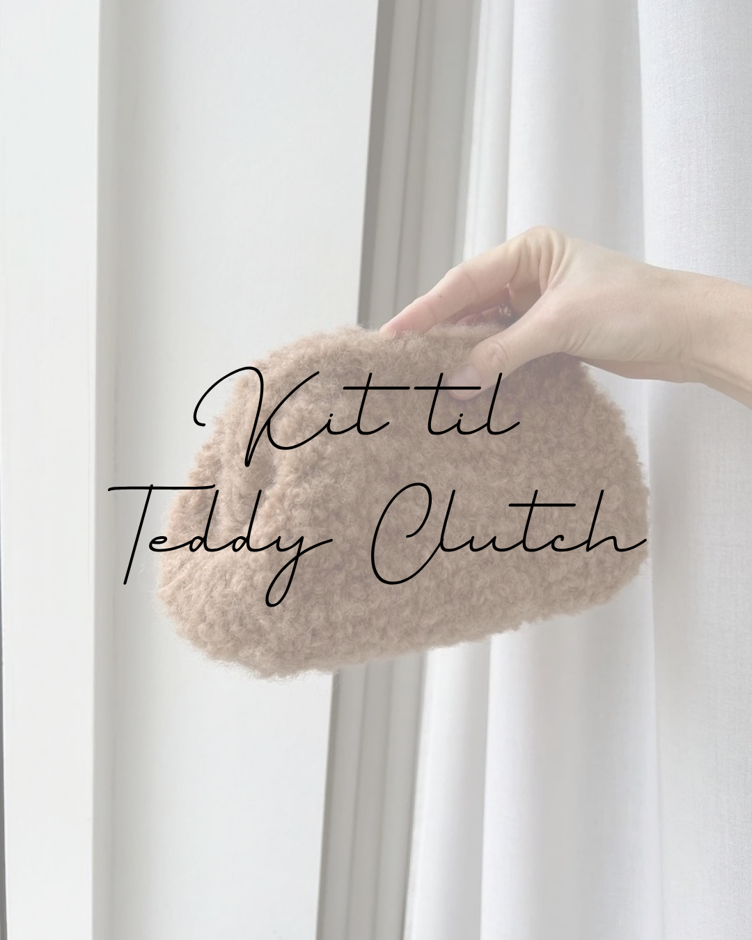 Komplet strikkekit - Teddy Clutch (PetiteKnit)